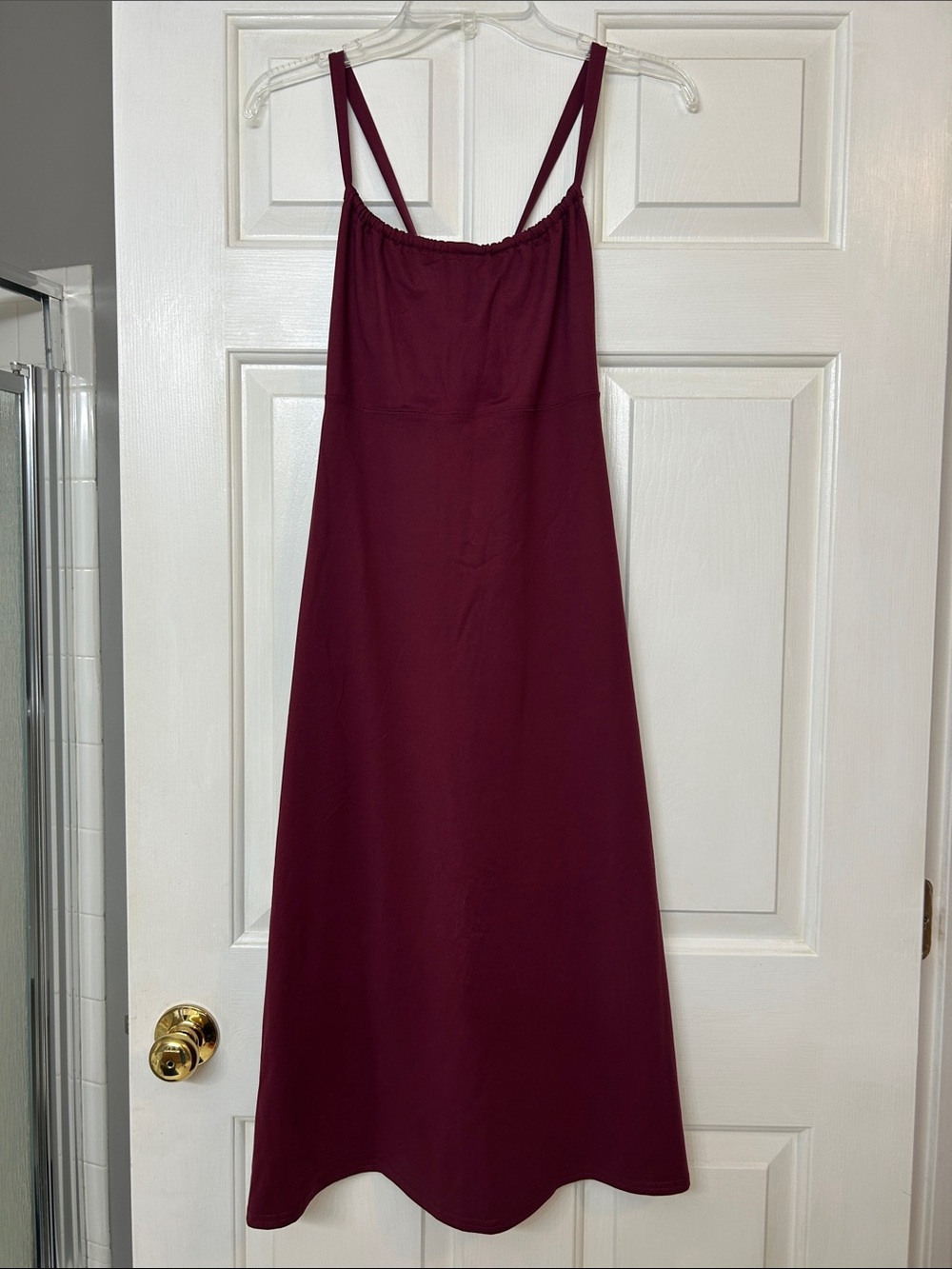 The North Face Burgundy Maxi Spaghetti Strap Dress